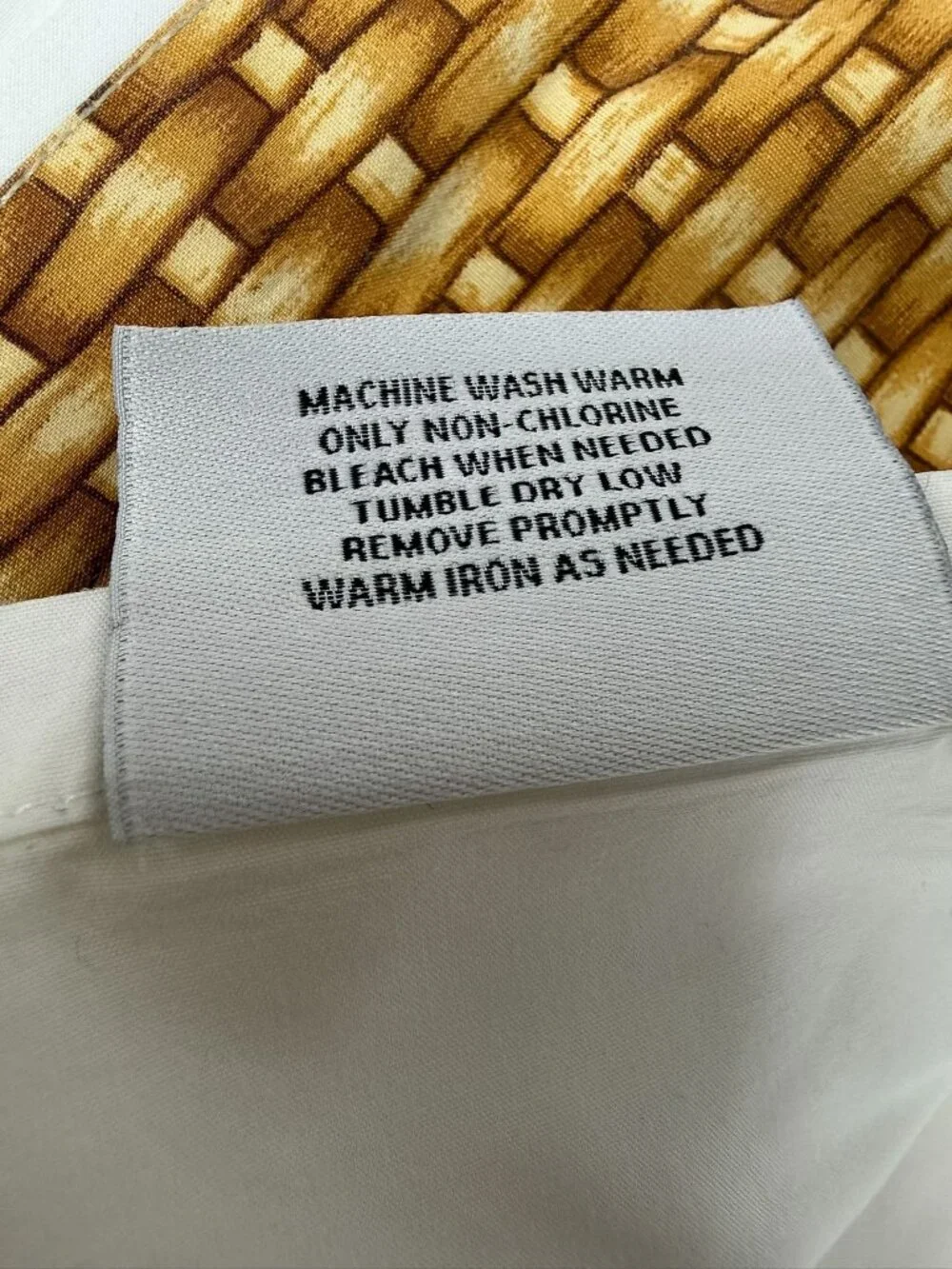 Williams Sonoma Home King Flat Sheet 100% Cotton Basket Weave Trim
